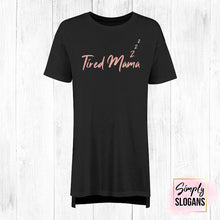 Load image into Gallery viewer, 'Tired Mama' Oversized Sleepy T - Black