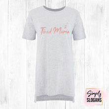 Load image into Gallery viewer, 'Tired Mama' Oversized Sleepy T - Grey