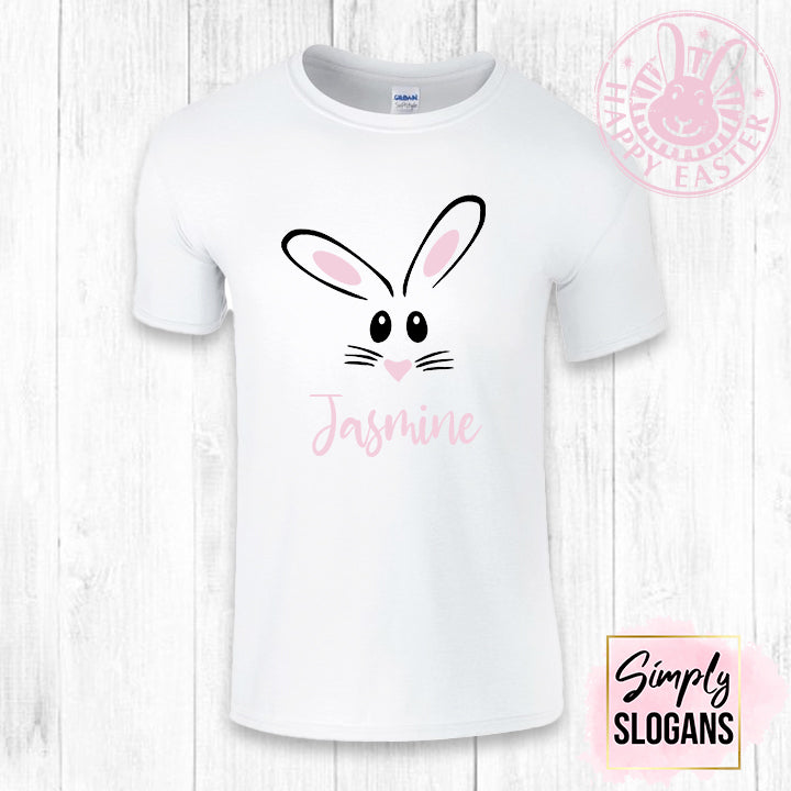 Personalised Bunny T-Shirt (Pink)