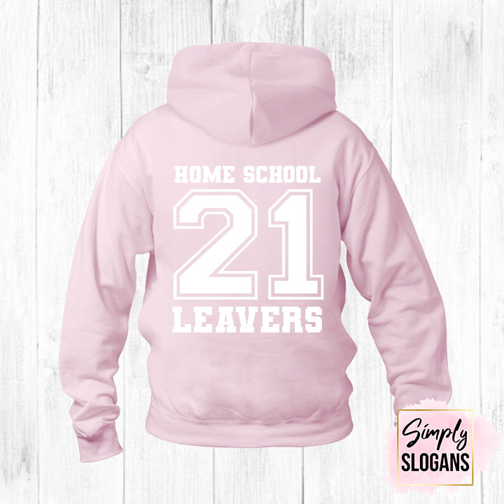 Home School Leavers Hoodie - Light Pink