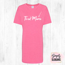 Load image into Gallery viewer, &#39;Tired Mama&#39; Oversized Sleepy T - Pink Marl
