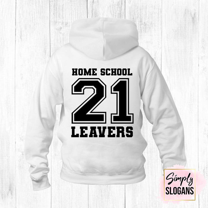 Home School Leavers Hoodie - White